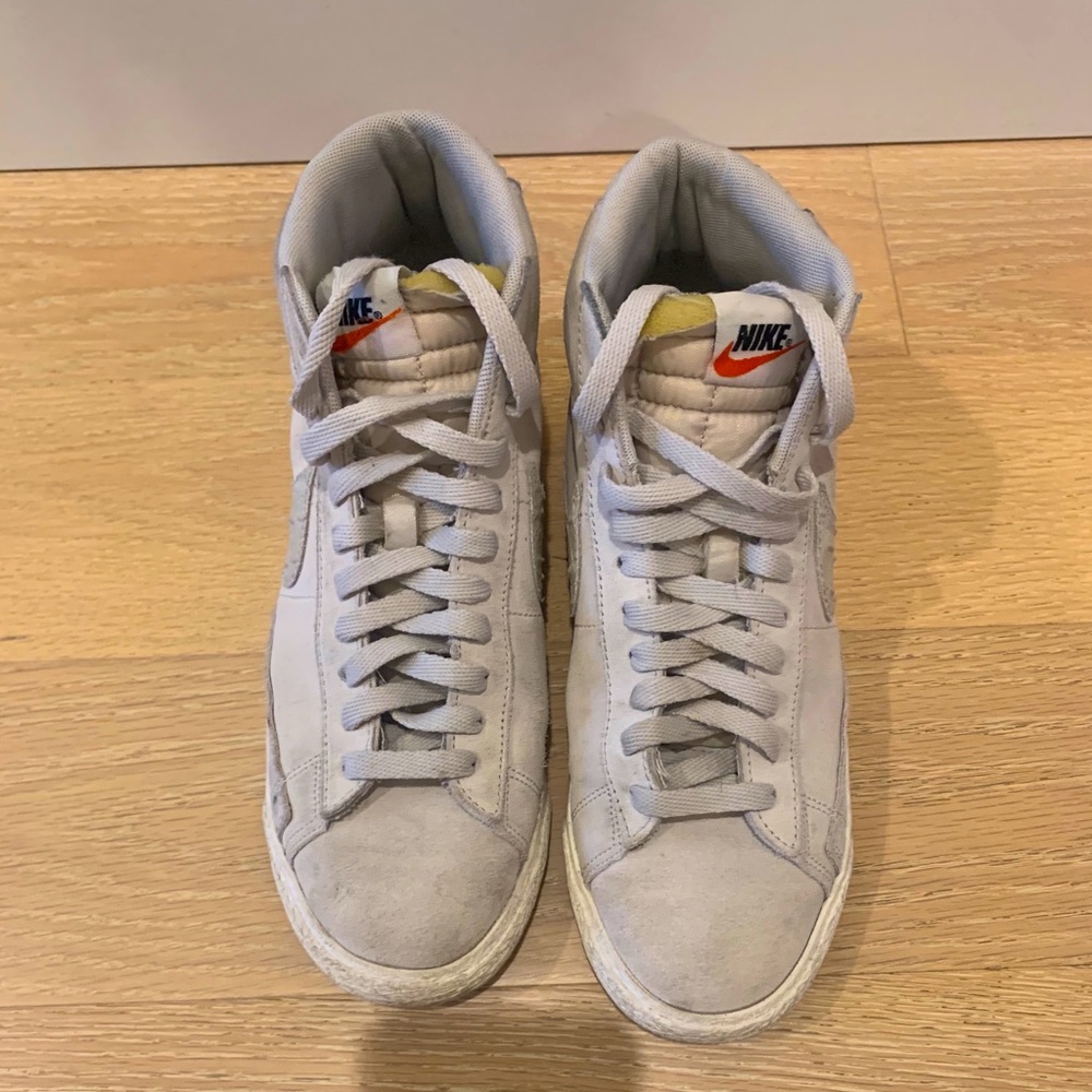 Gray Nike Blazer high tops